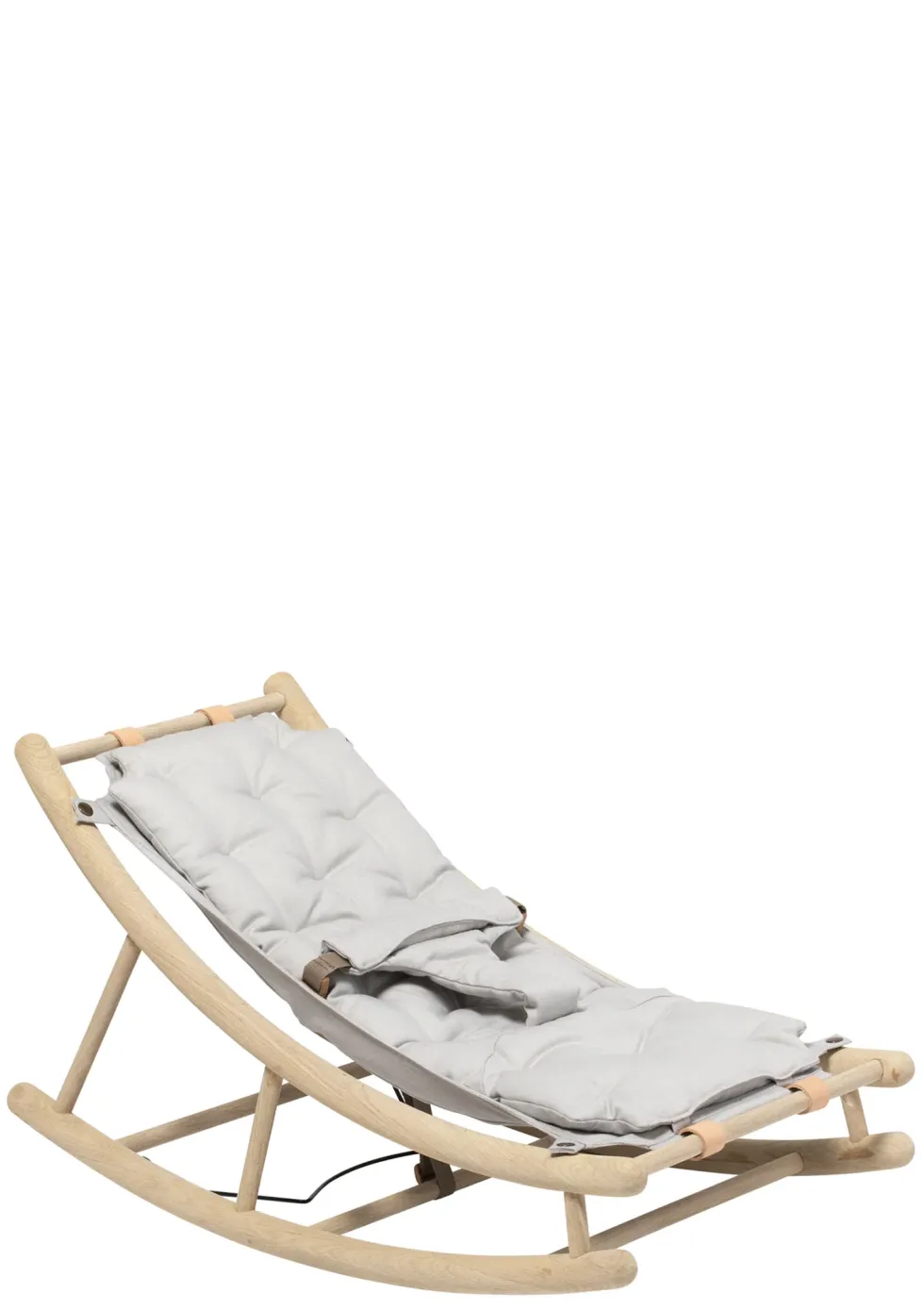 Baby- & Kleinkind-Wippe 'Wood' Eiche/grau