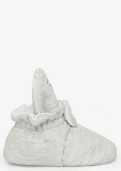 Baby Booties Cotton Light Grey