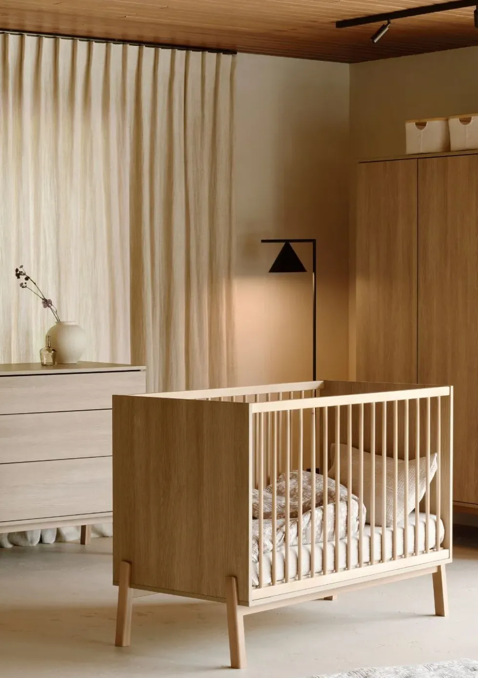 Babybett 'Ashi' Honey Ash 120 x 60 cm