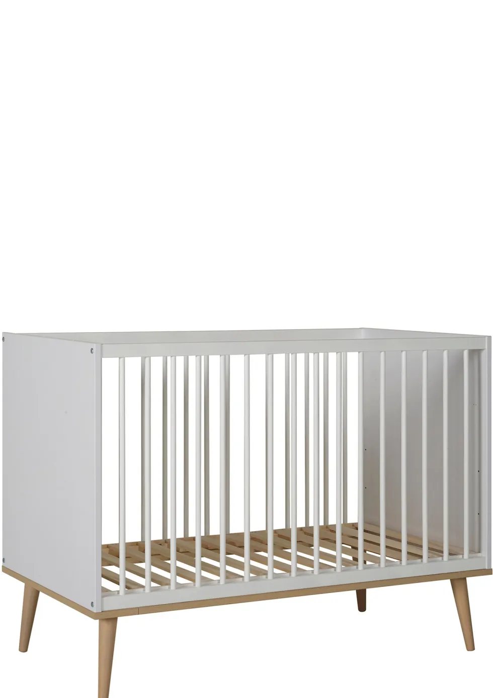 Babybett 'Flow' Weiß 120 x 60 cm