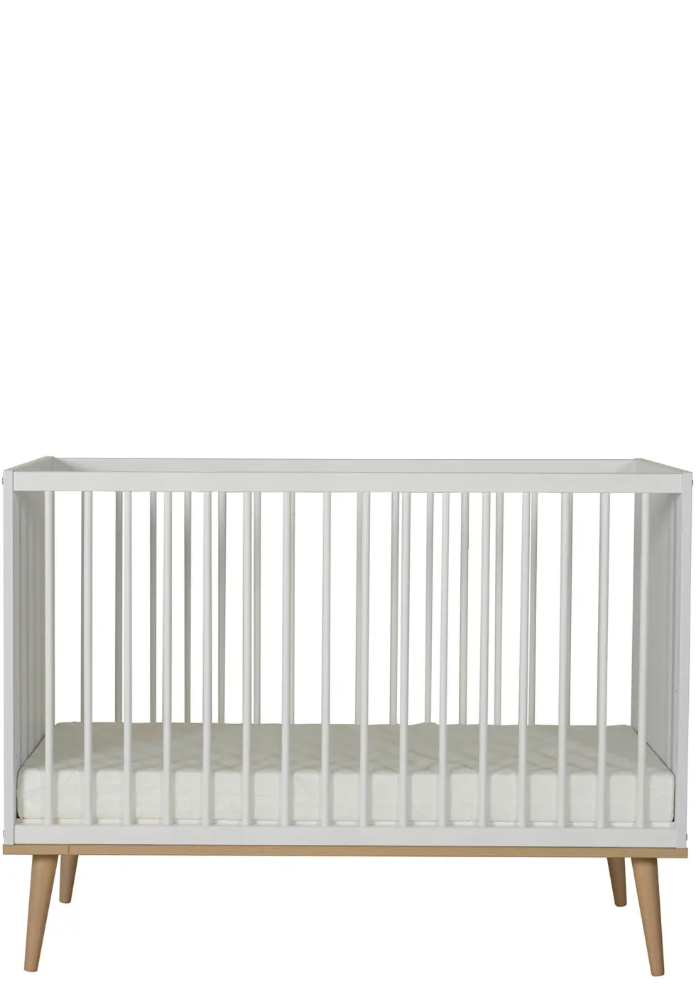 Babybett 'Flow' Weiß 120 x 60 cm