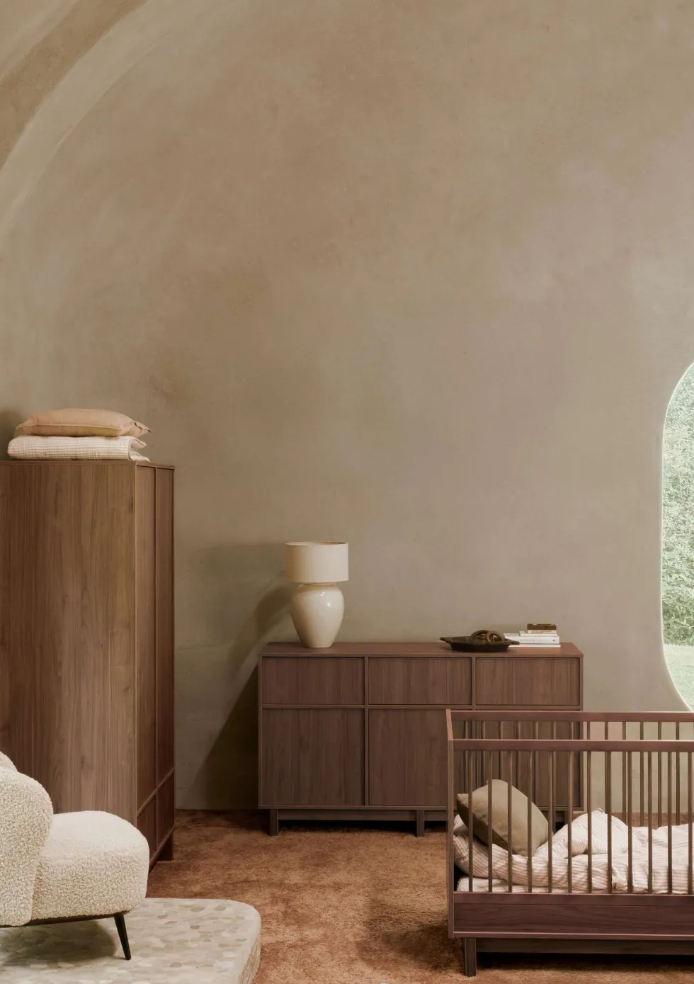 Babybett 'Kyo' Walnut 120 x 70 cm