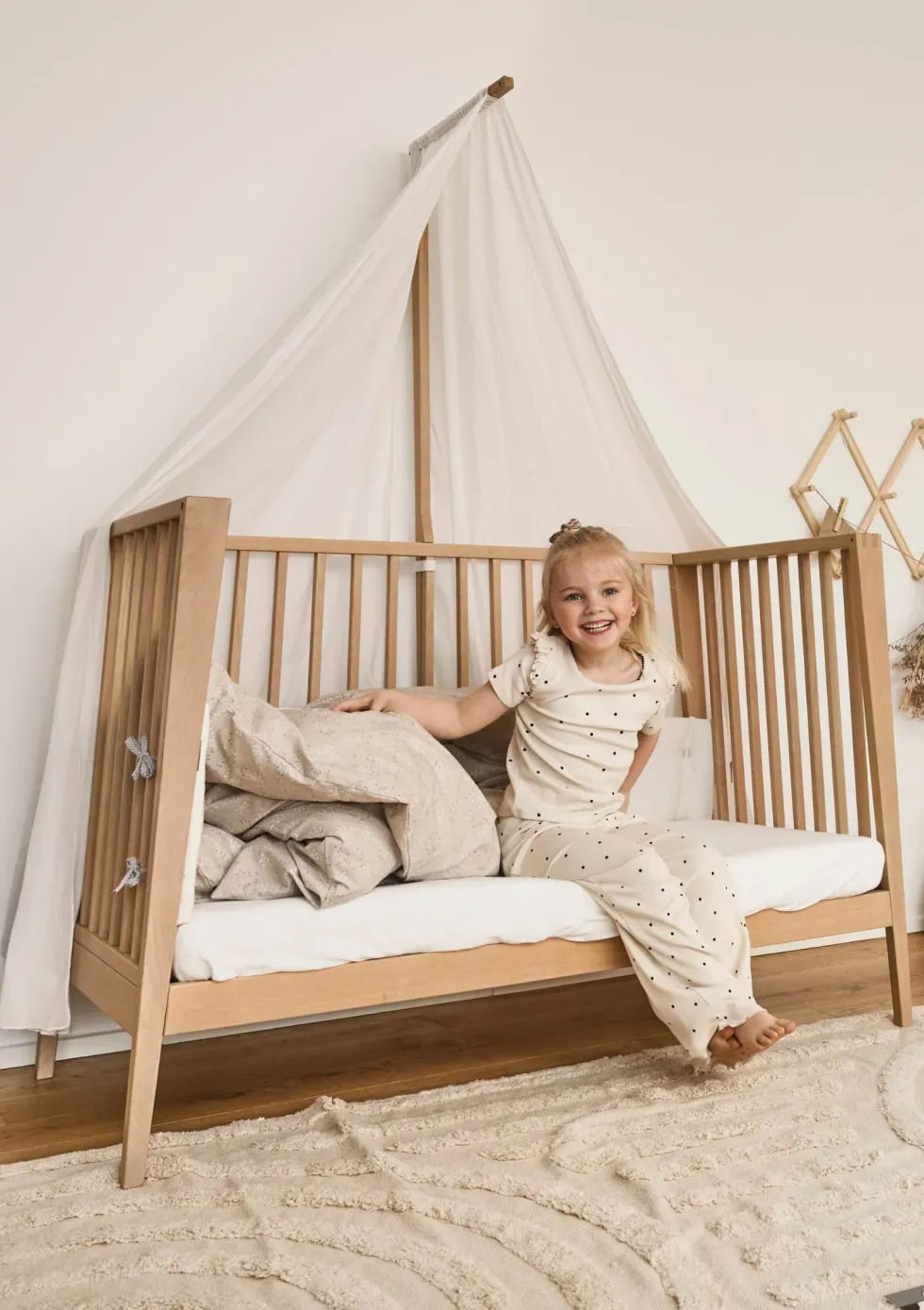 Babybett 'Linea' Eiche 120 x 60 cm