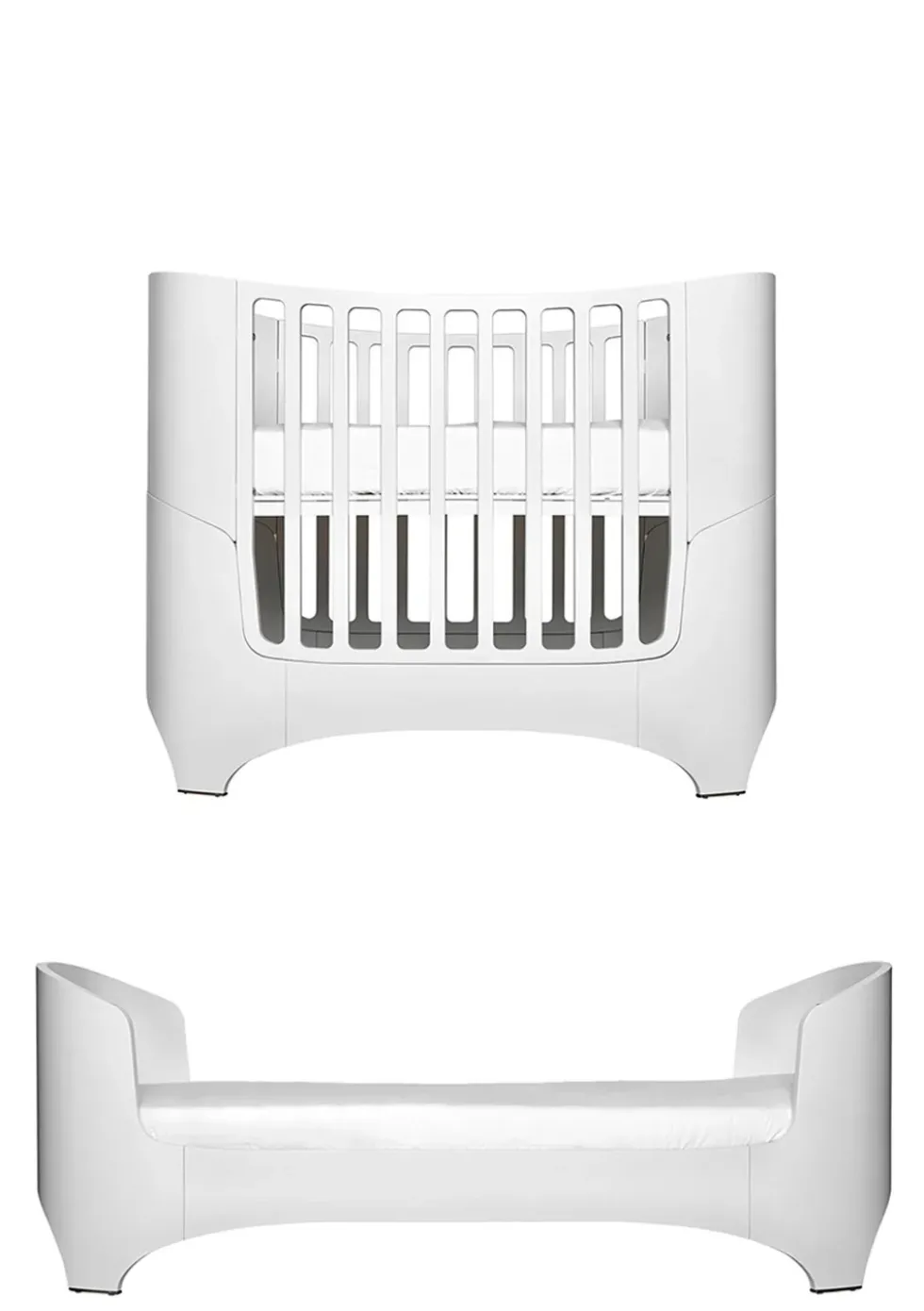 Baby-/Juniorbett 'Classic' Weiss 120-150 x 70 cm