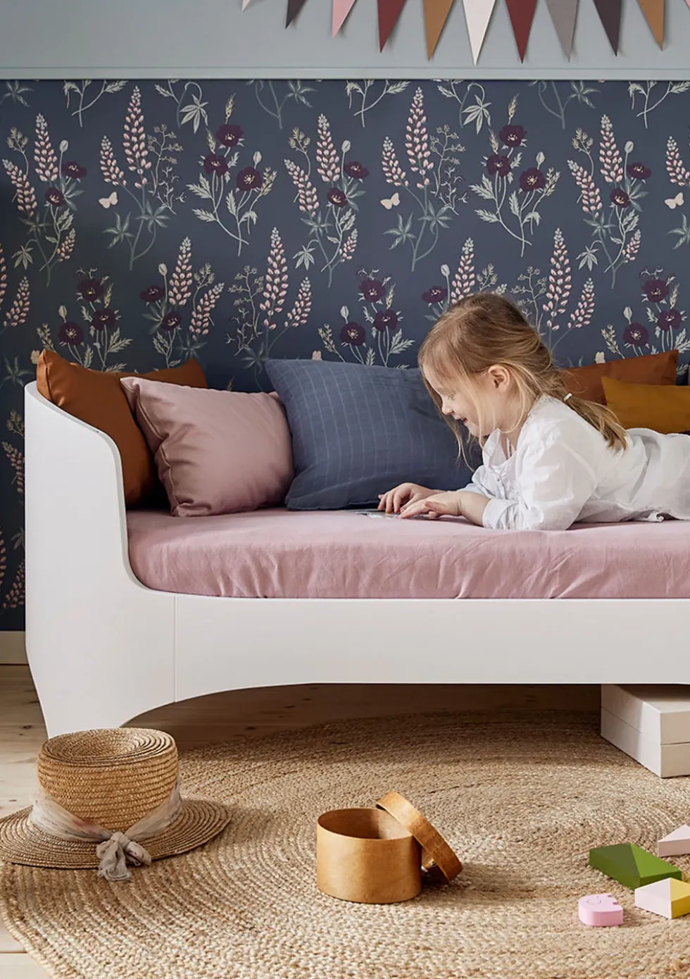 Baby-/Juniorbett 'Classic' Weiss 120-150 x 70 cm