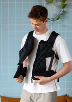 Babytrage mit Reißverschluss 'Huddle' Black