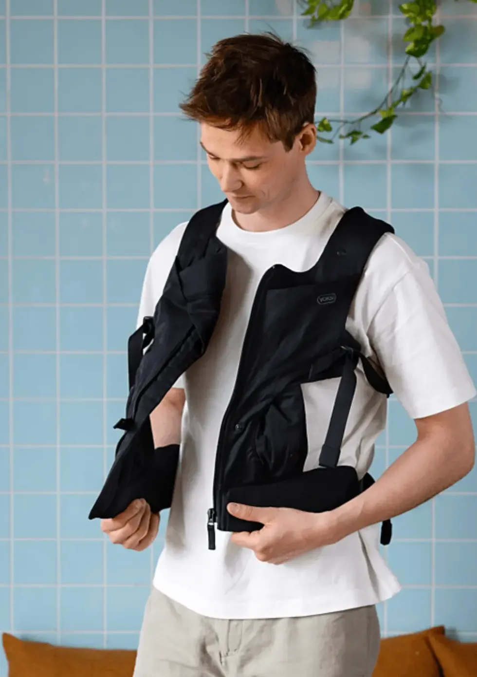 Babytrage mit Reißverschluss 'Huddle' Black