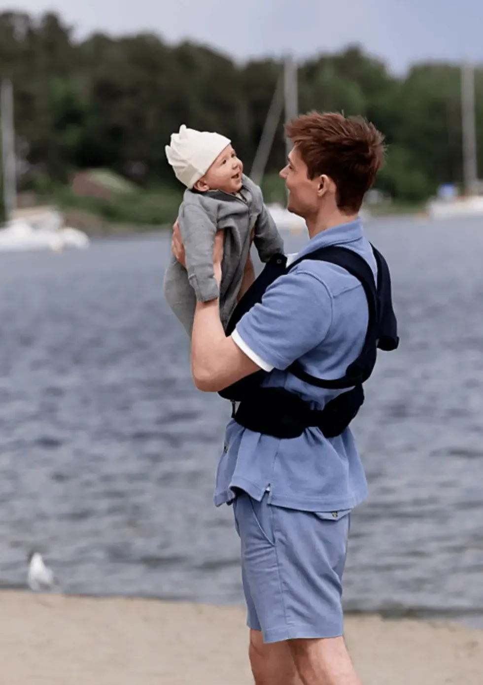 Babytrage mit Reißverschluss 'Huddle' Black