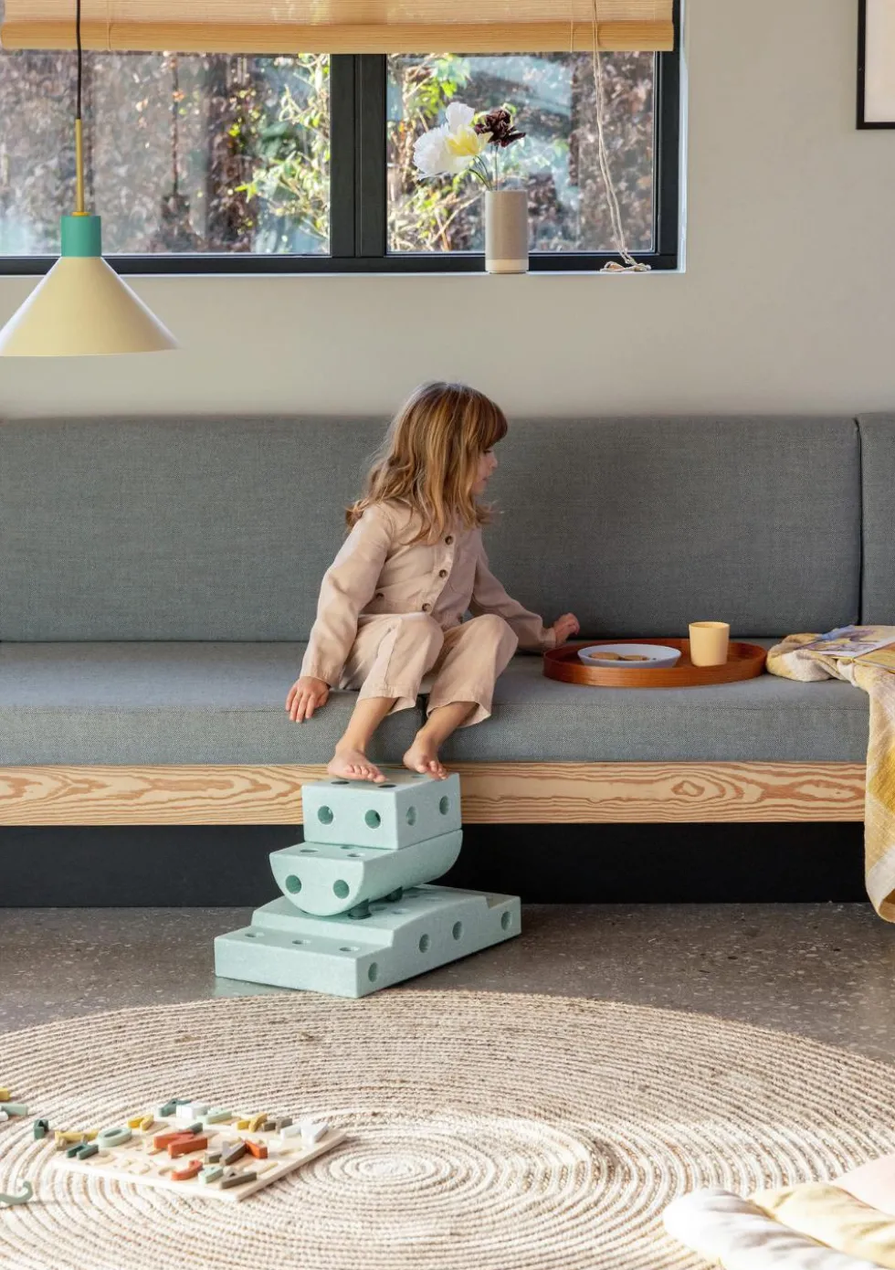 Bauspielzeug 'Curiosity-Set' 14-teilig Ocean Mint / Forest Green