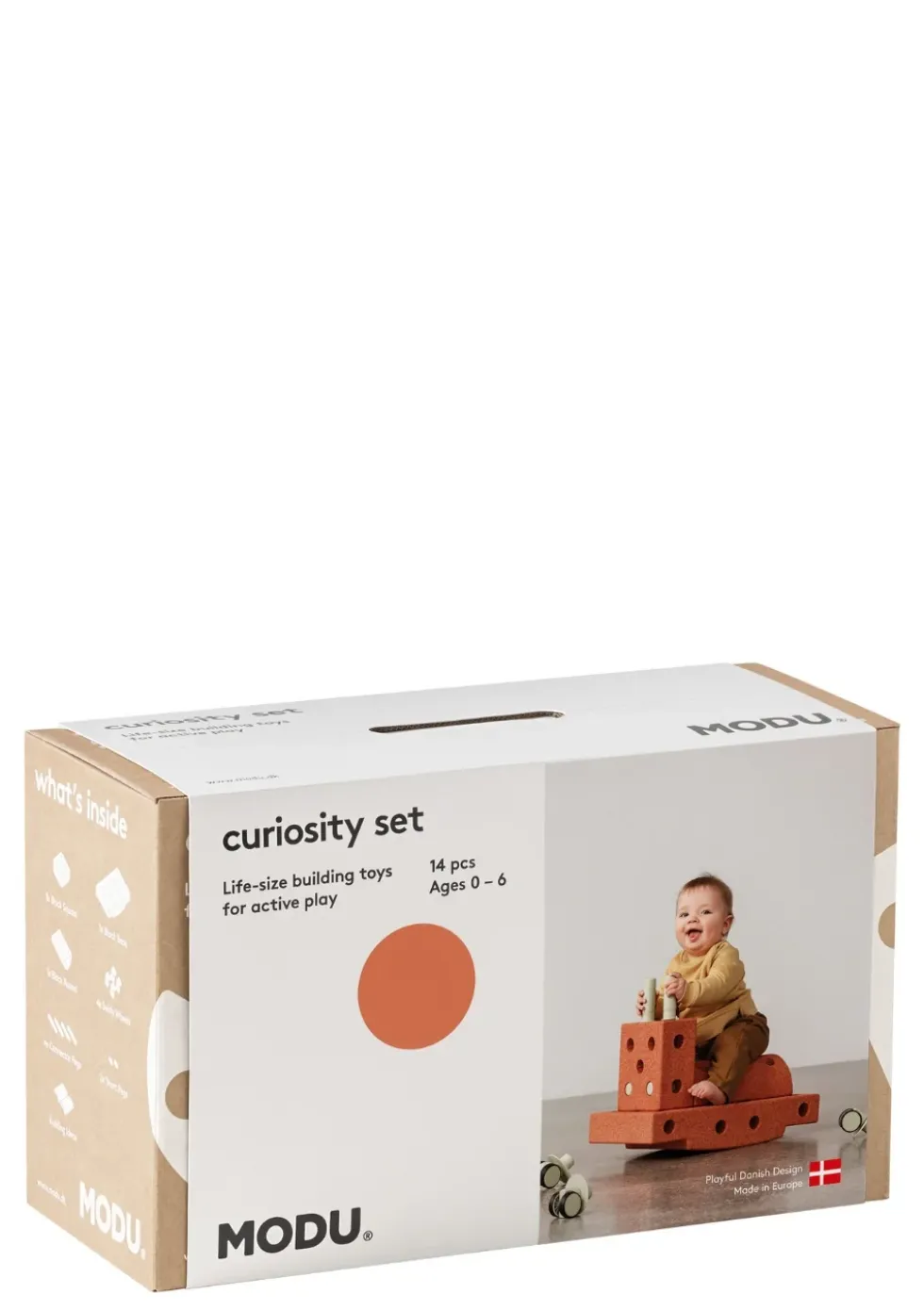 Bauspielzeug 'Curiosity-Set' 14-teilig Burnt Orange / Dusty Green