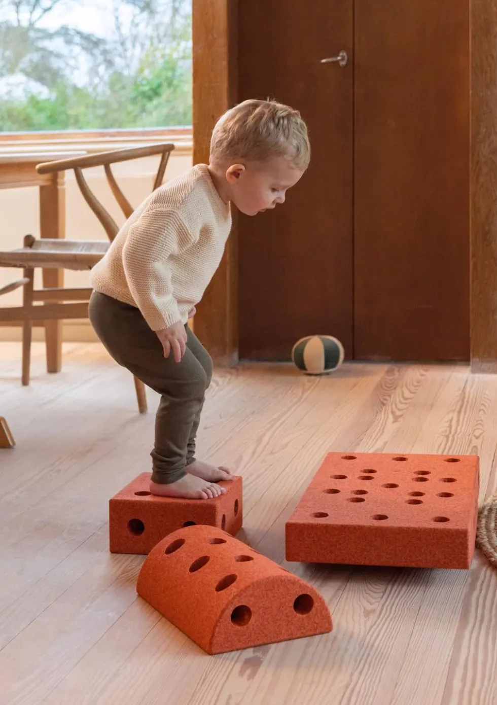 Bauspielzeug 'Curiosity-Set' 14-teilig Burnt Orange / Dusty Green