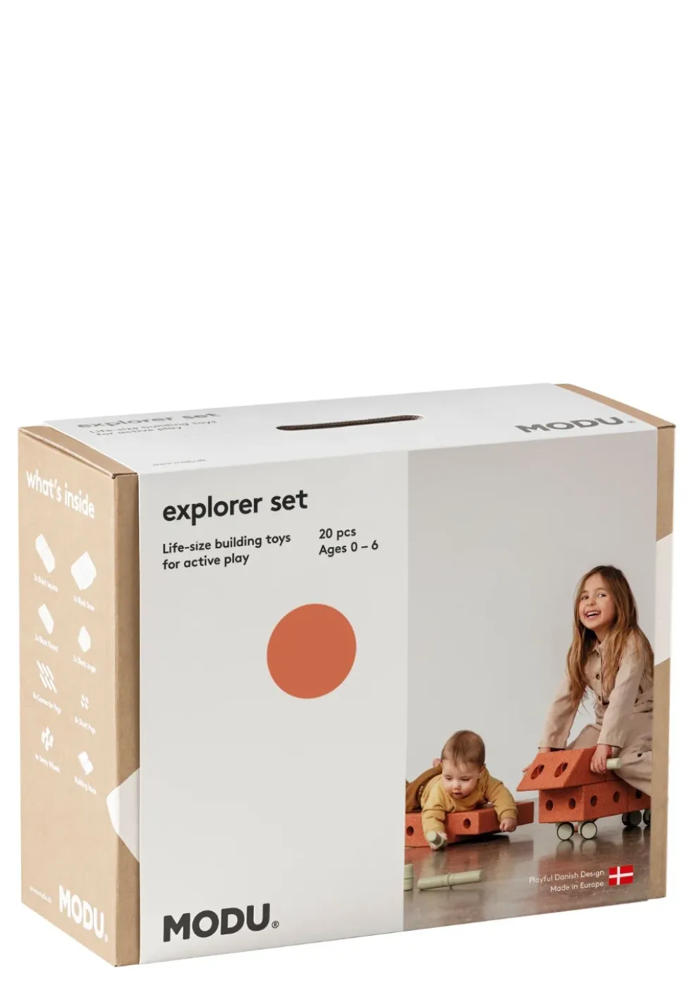 Bauspielzeug 'Explorer-Set' 20-teilig Burnt Orange / Dusty Green