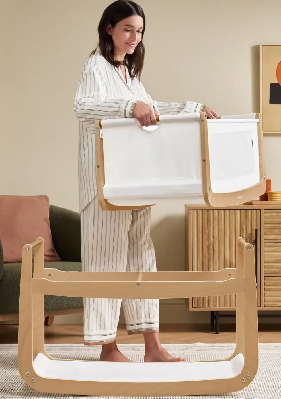 Beistellbett 'SnüzPod 5' Natur