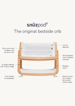 Beistellbett 'SnüzPod 5' Natur