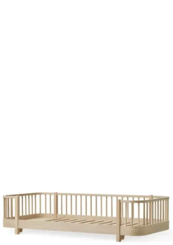 Bodenbett 'Wood Original' Eiche 200 x 90 cm