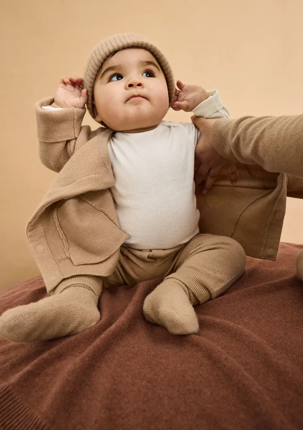 Cashmere Socken tan
