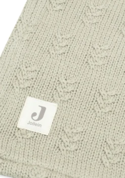Decke Wiege 'Grain Knit' Velvet Olive Green 100 x 75 cm