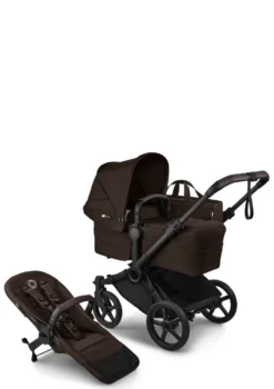 Donkey 6 Double' Bundle – Unverzichtbares Kinderwagen-Set Cocoa Brown