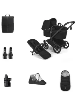 Donkey 6 Single' Bundle – Unverzichtbares Kinderwagen-Set Heritage Black
