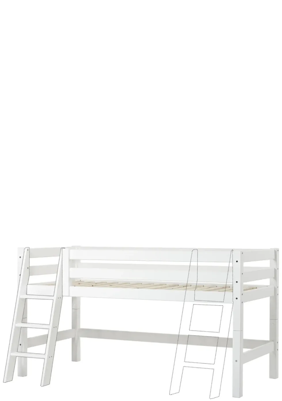 ECO Luxury' Halbhochbett weiß 200 x 90 cm