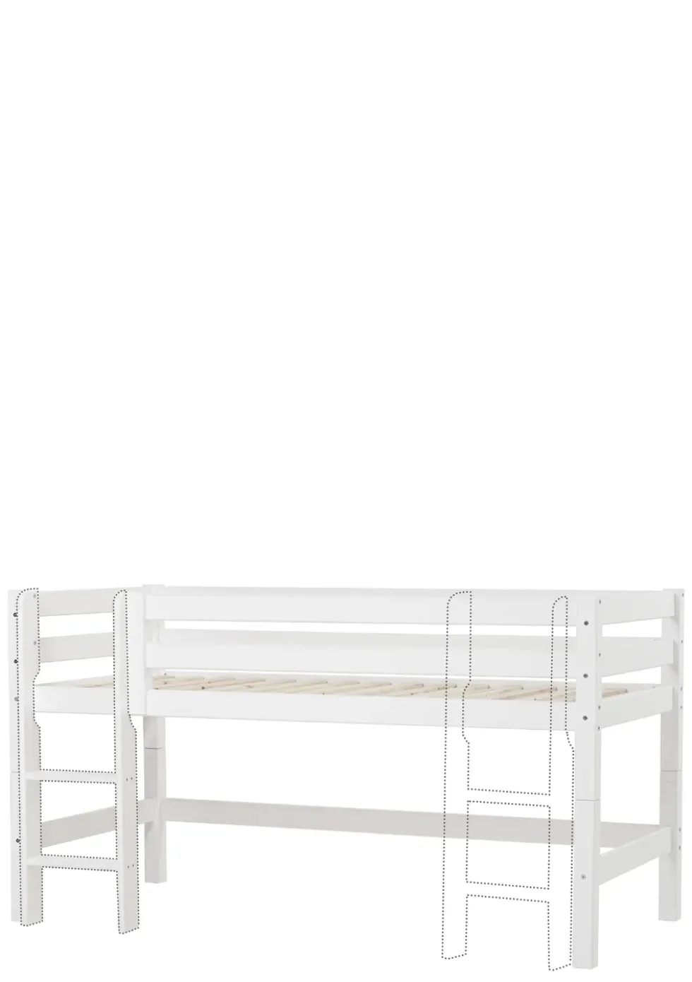 ECO Luxury' Halbhochbett weiß 200 x 90 cm