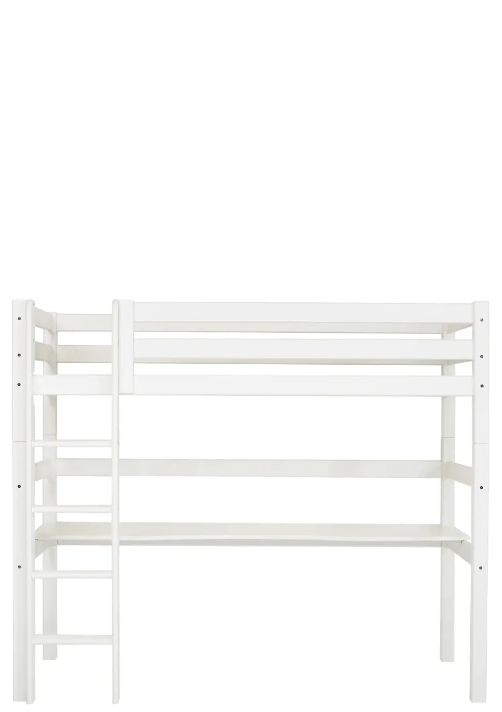 ECO Luxury' Hochbett mit Schreibtisch weiß 200 x 90 cm