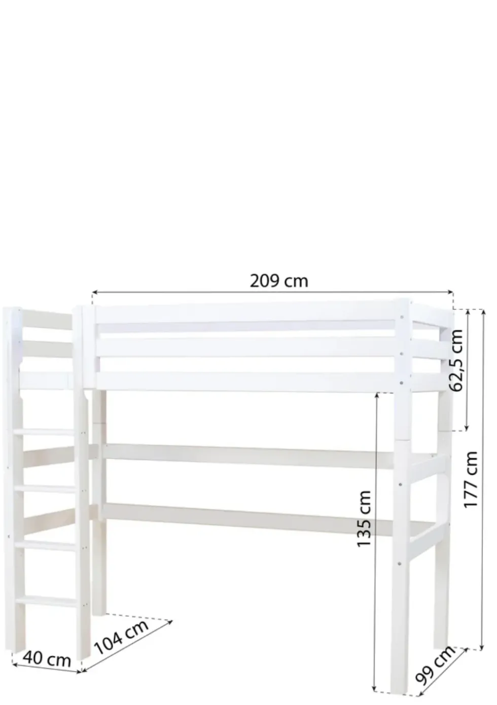 ECO Luxury' Modul für Hochbett weiß