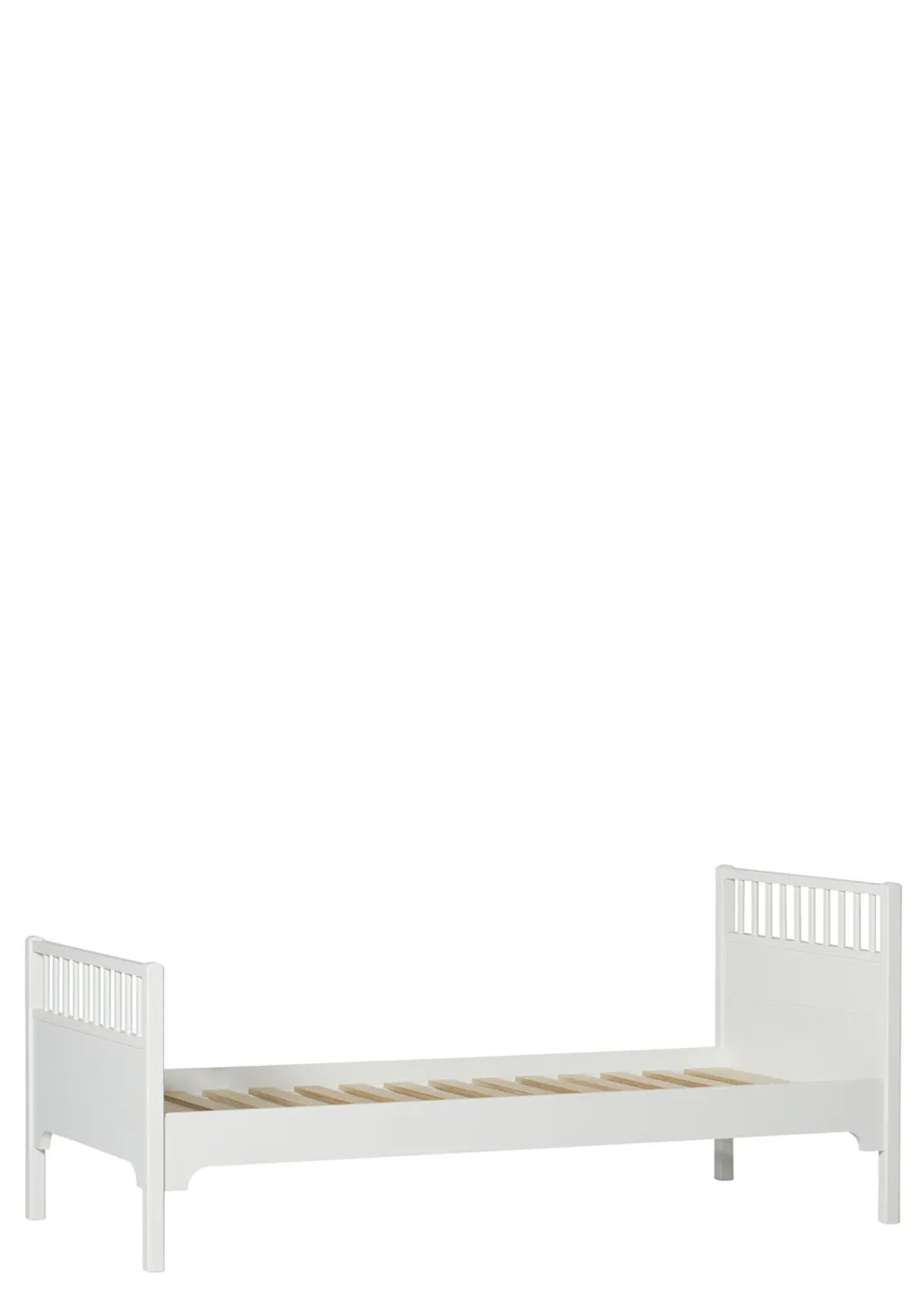 Einzelbett 'Seaside Classic' weiß 200 x 90 cm