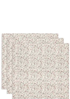 3er-Set Mulltücher Retro Flowers 70 x 70 cm