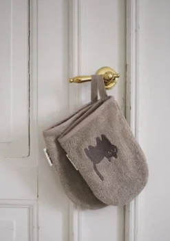 2er-Set Waschlappen 'Paw' Moon Cat