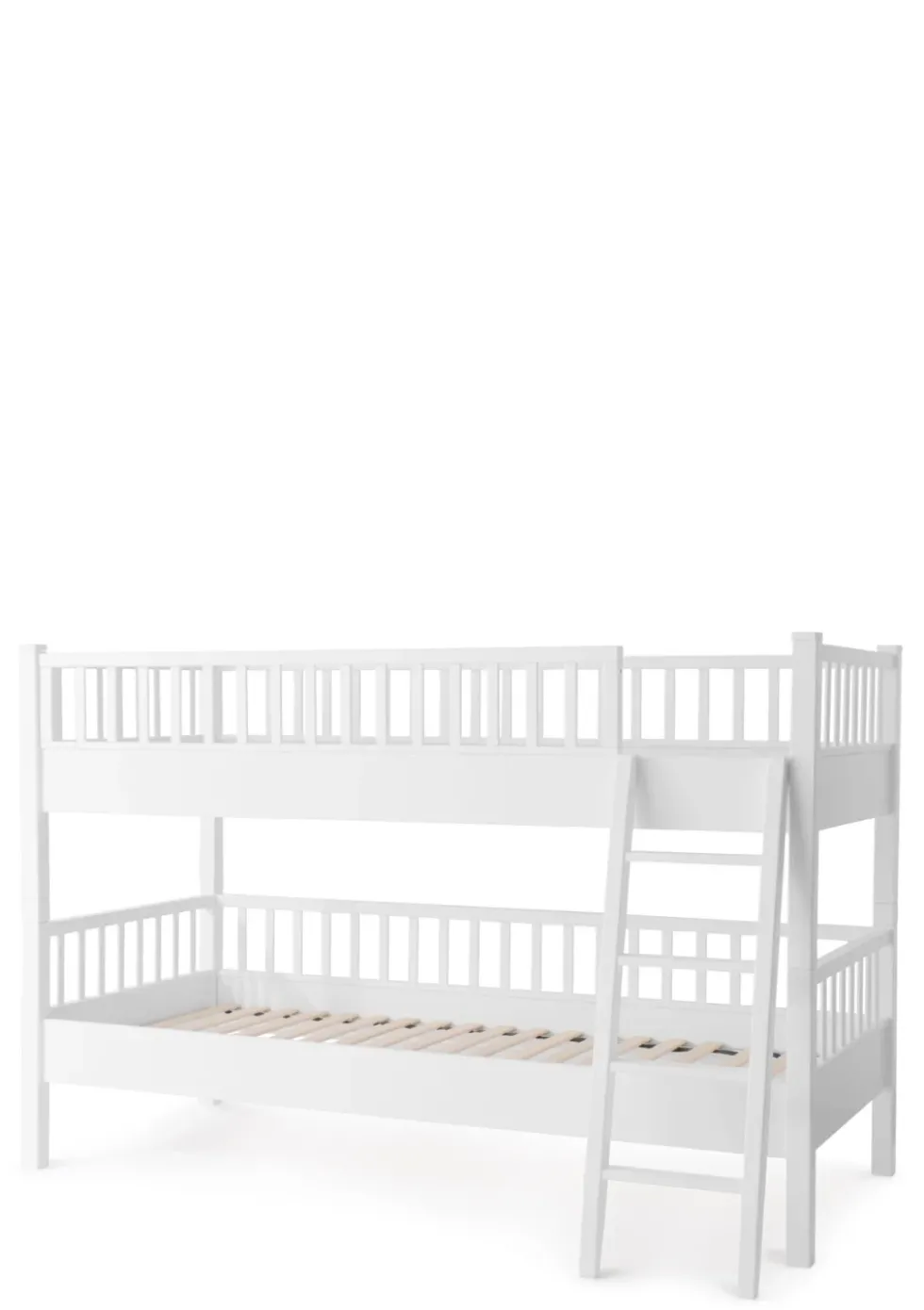 Etagenbett niedrig weiß 200 x 90 cm