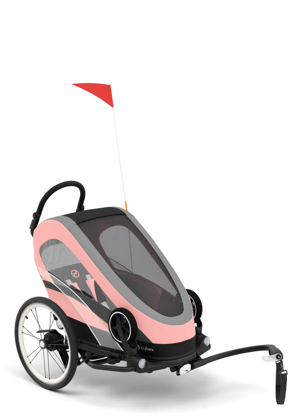 Fahrradanhänger 'ZENO Bike' Silver Pink