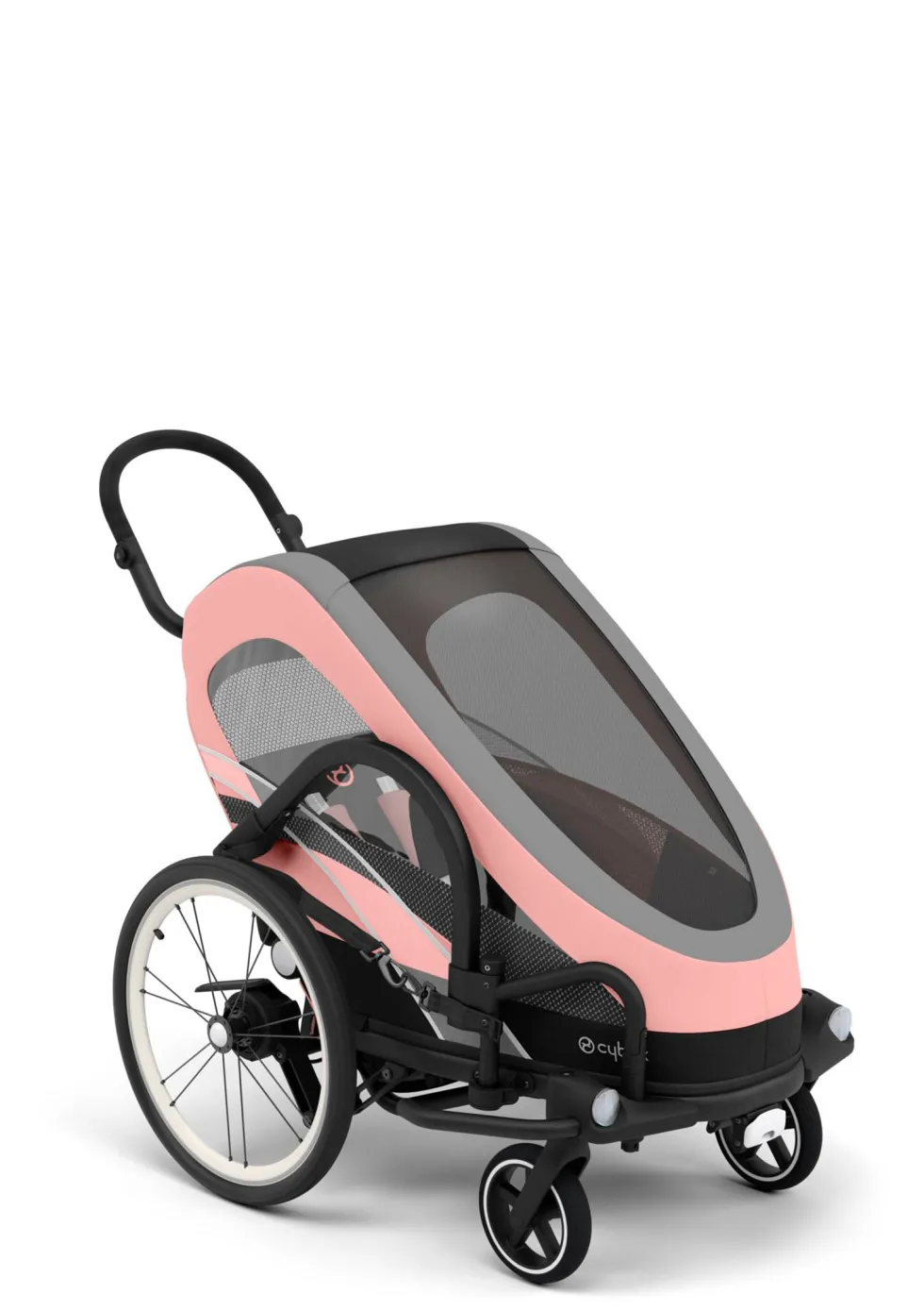 Fahrradanhänger 'ZENO Bike' Silver Pink
