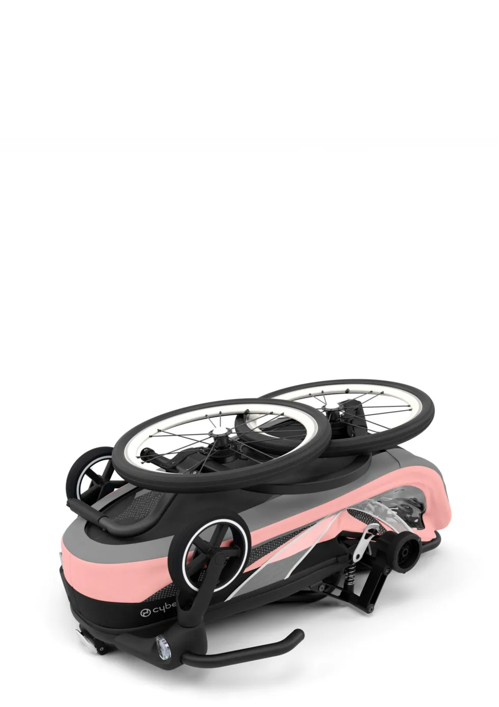 Fahrradanhänger 'ZENO Bike' Silver Pink