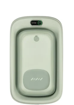 faltbare Badewanne 'Indigo Plus' inkl. Mesh-Einhang für Neugeborene Sage Green