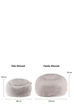 Family Sitzsack XXL Cord Salbei Grün