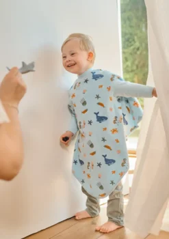 Frottee Ärmellätzchen 'Boo' Deep Sea