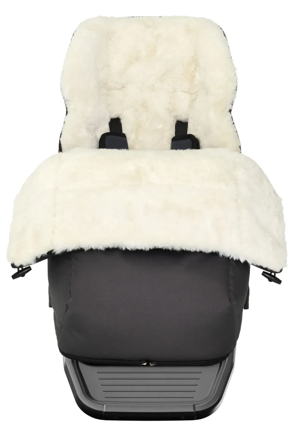 Fußsack weiß / schwarz