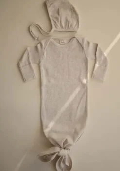 geknotetes Babykleid Beige mélange