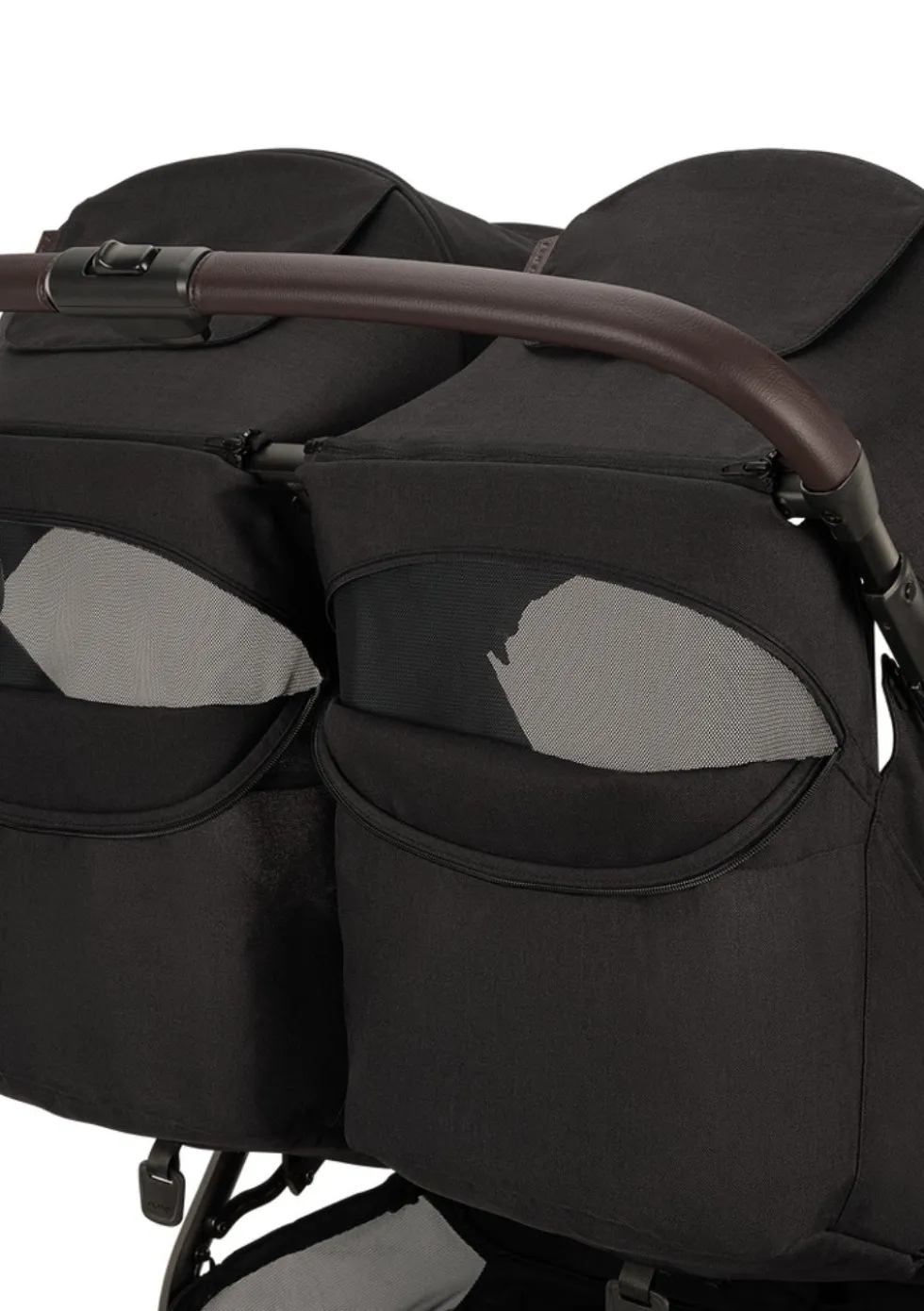 Geschwisterbuggy 'TRVL dubl' Caviar
