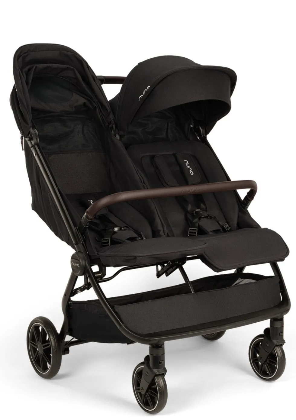 Geschwisterbuggy 'TRVL dubl' Caviar