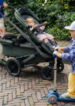 Geschwister-Kinderwagen-Set 'Geo5 Double' Forest Green