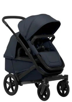 Geschwister-Kinderwagen-Set 'Geo5 Double' Dark Navy Blue
