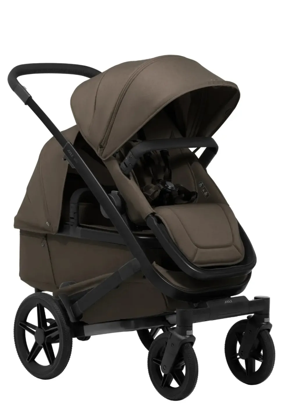 Geschwister-Kinderwagen-Set 'Geo5 Double' Hazel Brown