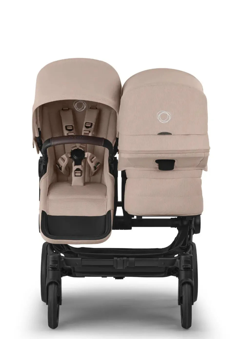 Geschwisterwagen-Set 'Donkey 6 Double' Desert Taupe Mélange