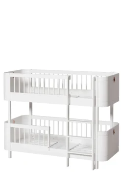 halbhohes Etagenbett 'Wood Mini+' weiß 162 x 68 cm