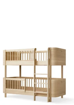 halbhohes Etagenbett 'Wood Mini+' Eiche 162 x 68 cm