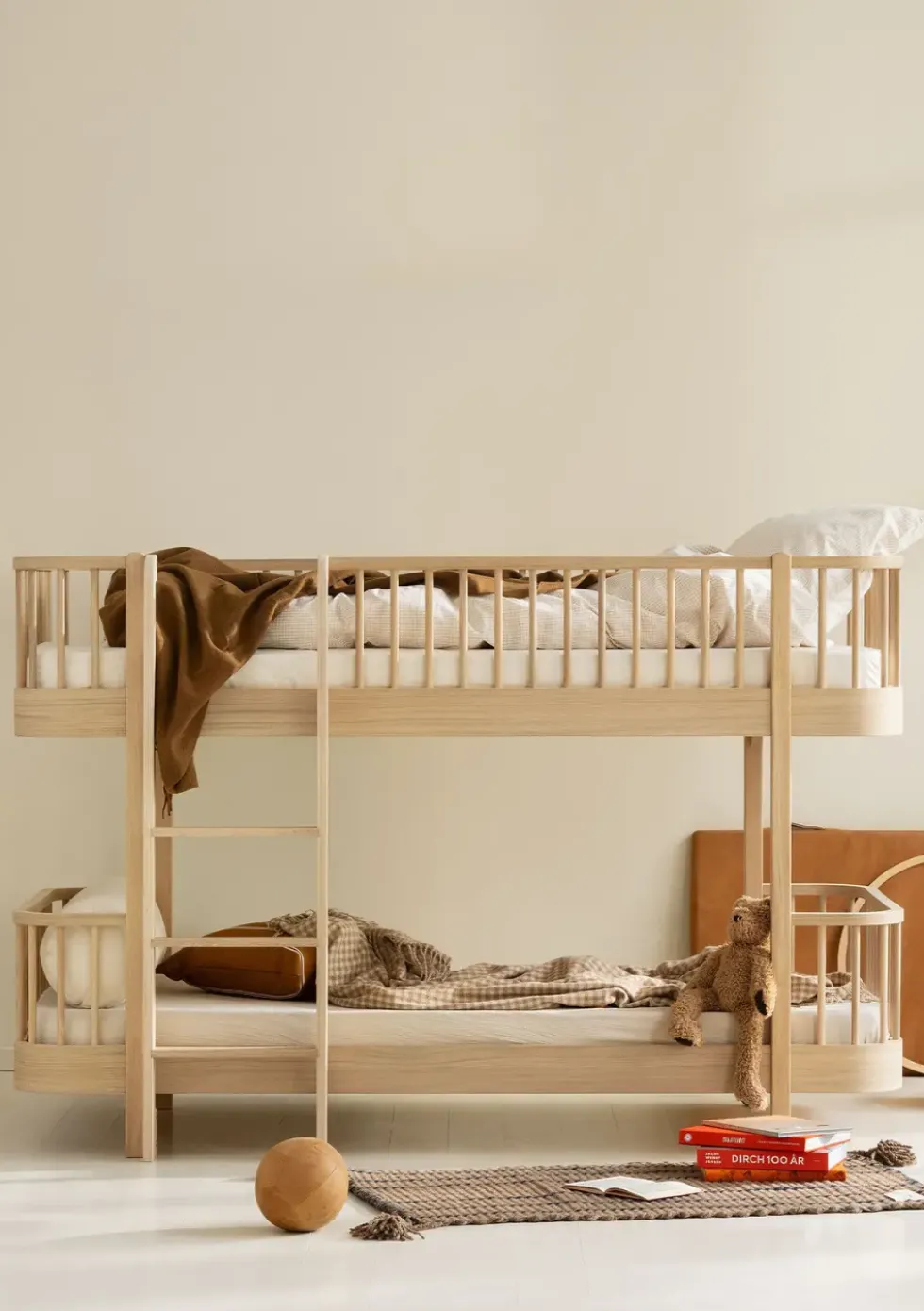 halbhohes Etagenbett 'Wood Original' Eiche 200 x 90 cm