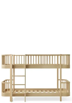 halbhohes Etagenbett 'Wood Original' Eiche 200 x 90 cm