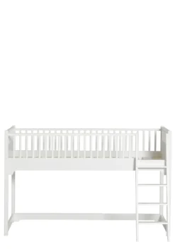 halbhohes Hochbett 'Seaside Classic' weiß 200 x 90 cm